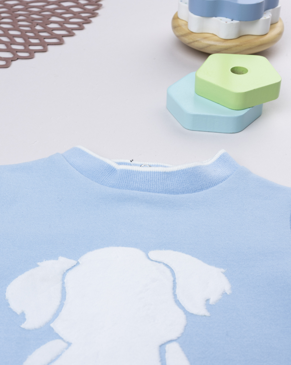 Tutina bimbo azzurra cagnolino