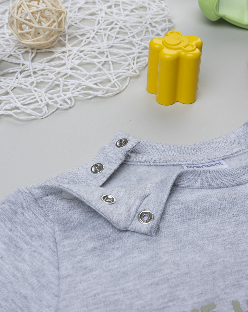 Pigiama bimbo verde/grigio dino