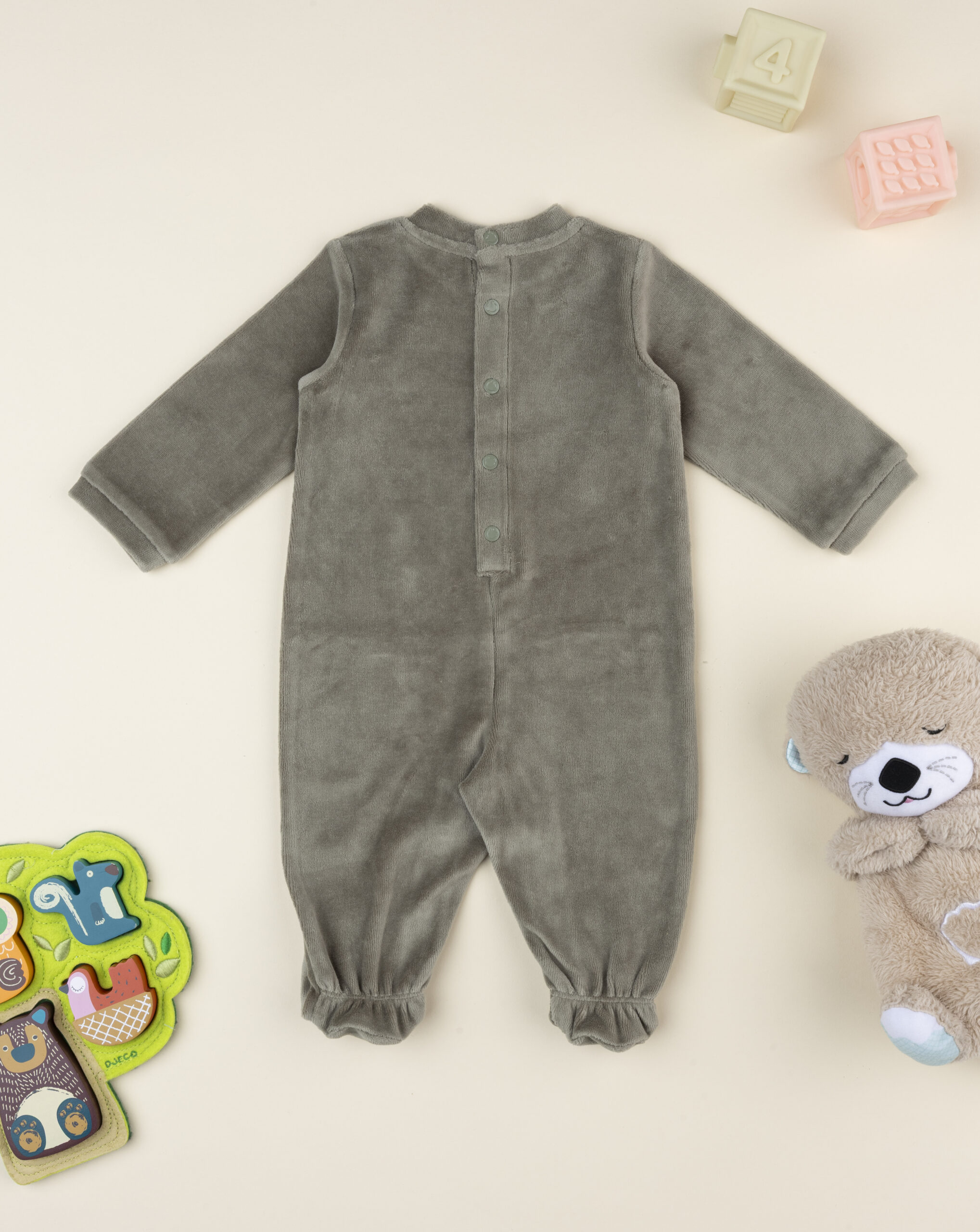 Tutina bimbo verde orsetti