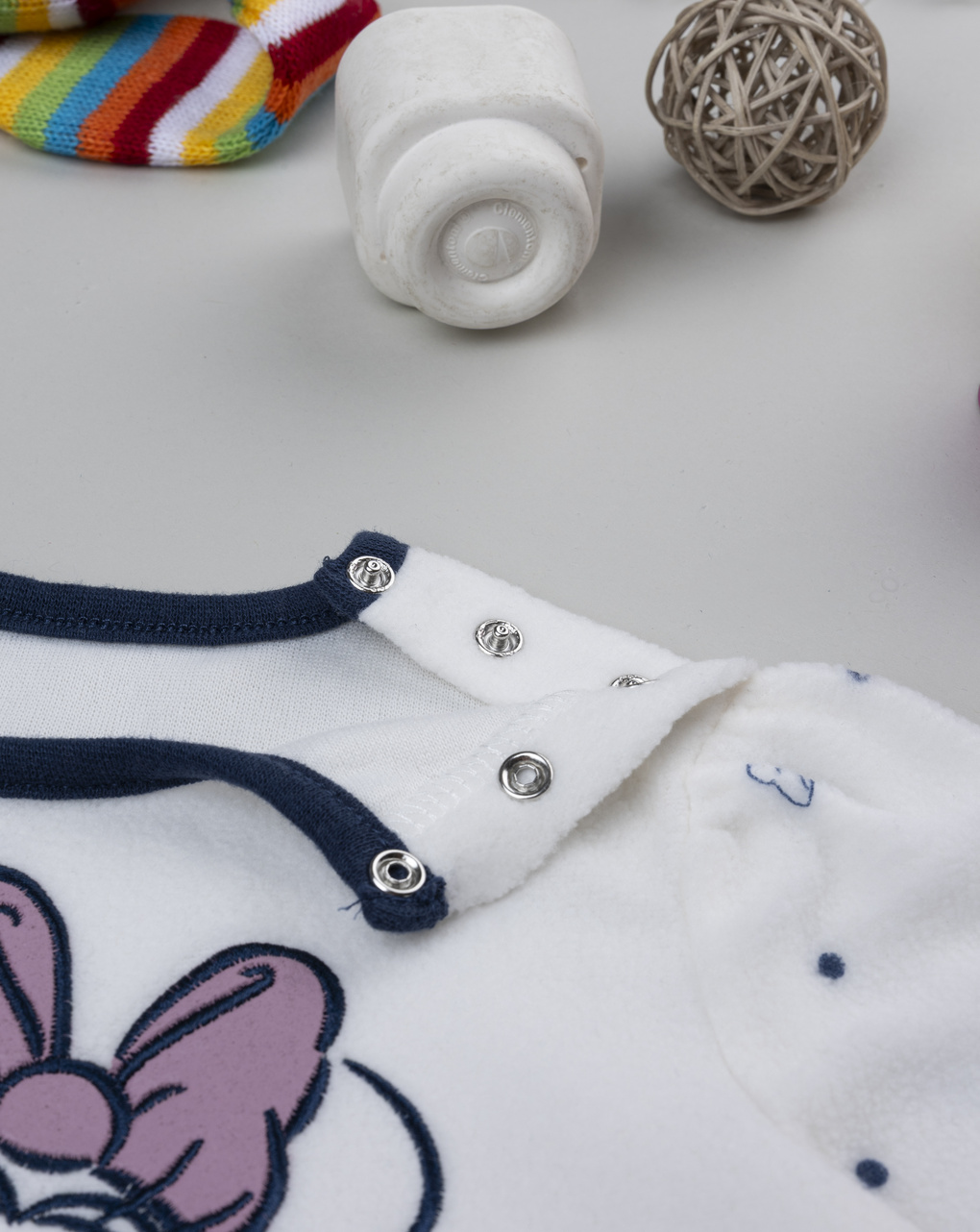 Pigiama bimba bianco/nero minnie