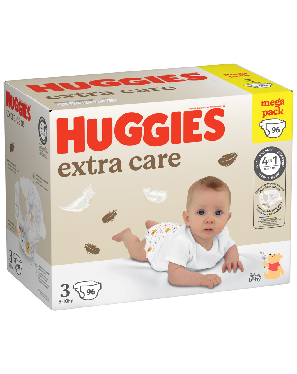 Pannolini extra care mega pack. tg.3 (6-10 kg) - 96 pannolini - huggies