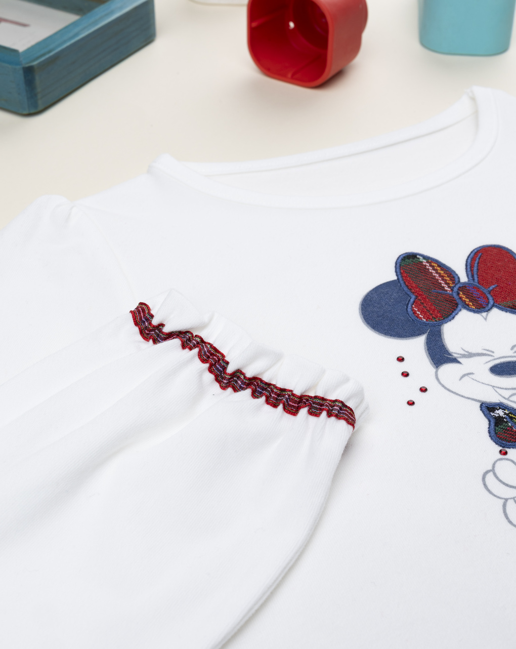 T-shirt bambina bianca minnie