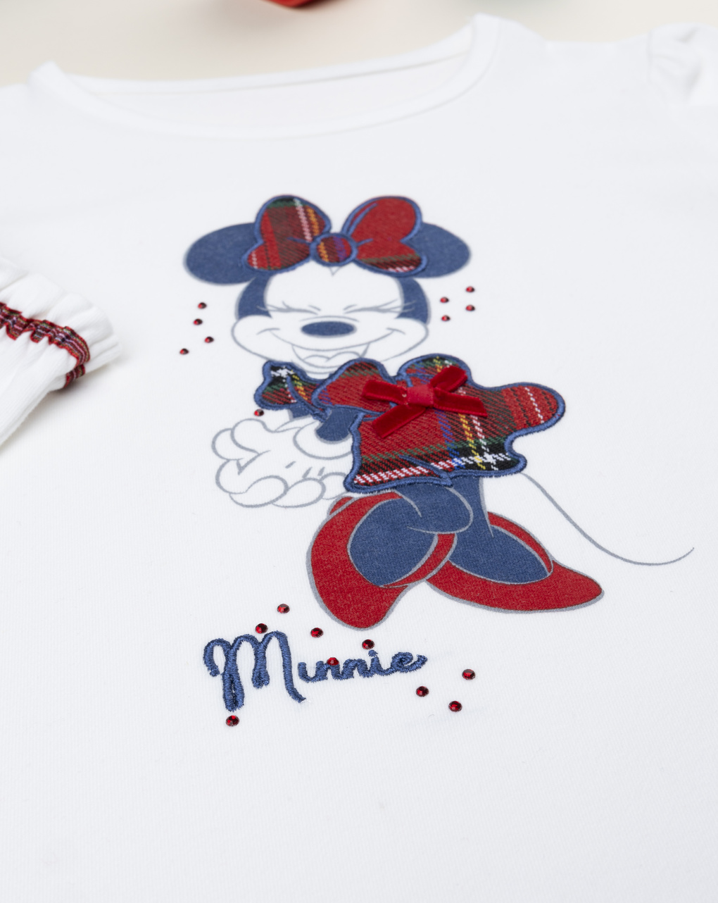 T-shirt bambina bianca minnie