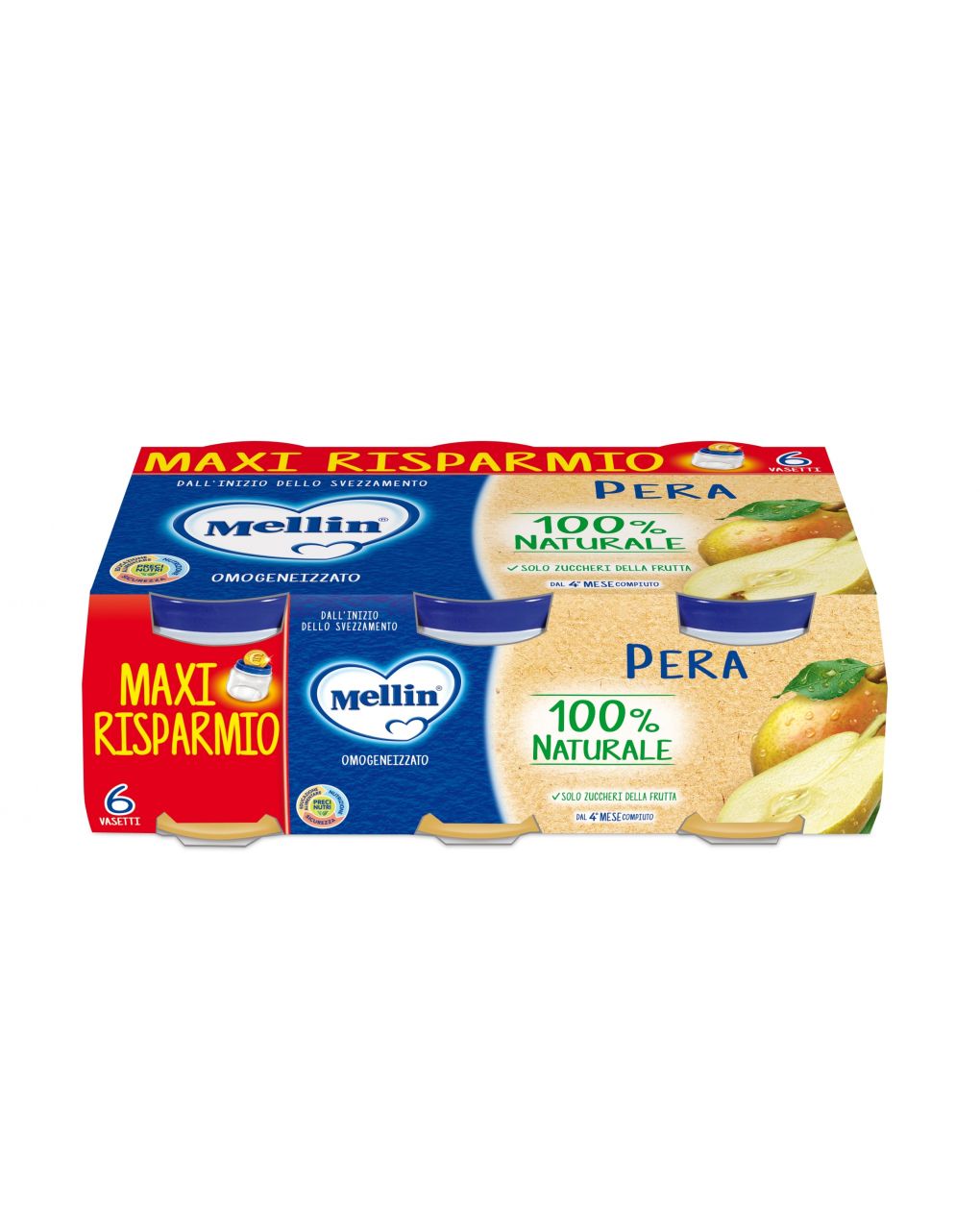 Omogenizzato pera 6x100g - mellin