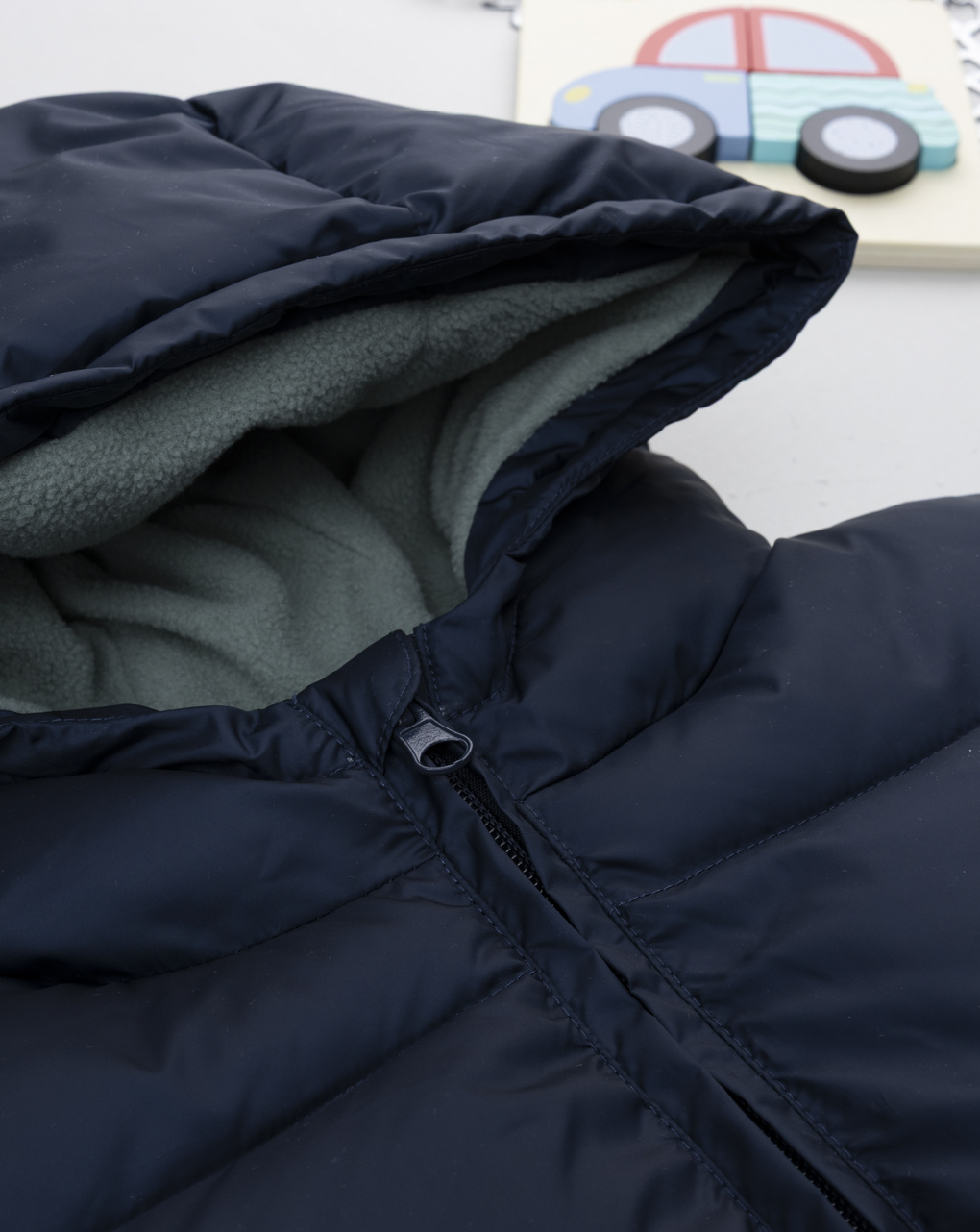 Piumino imbottito bambino blu