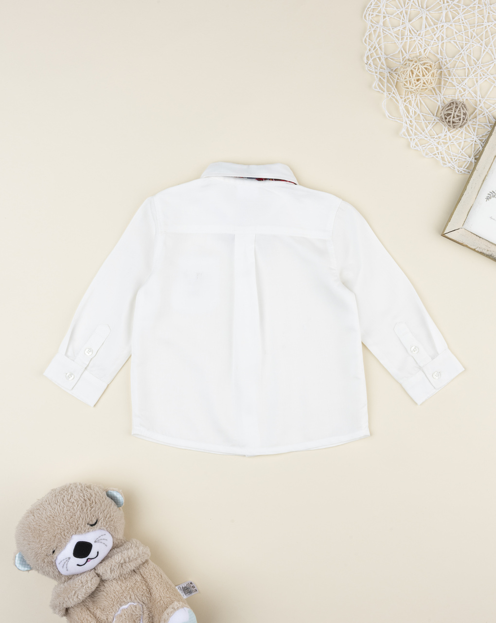 Camicia bimbo bianca con papillon