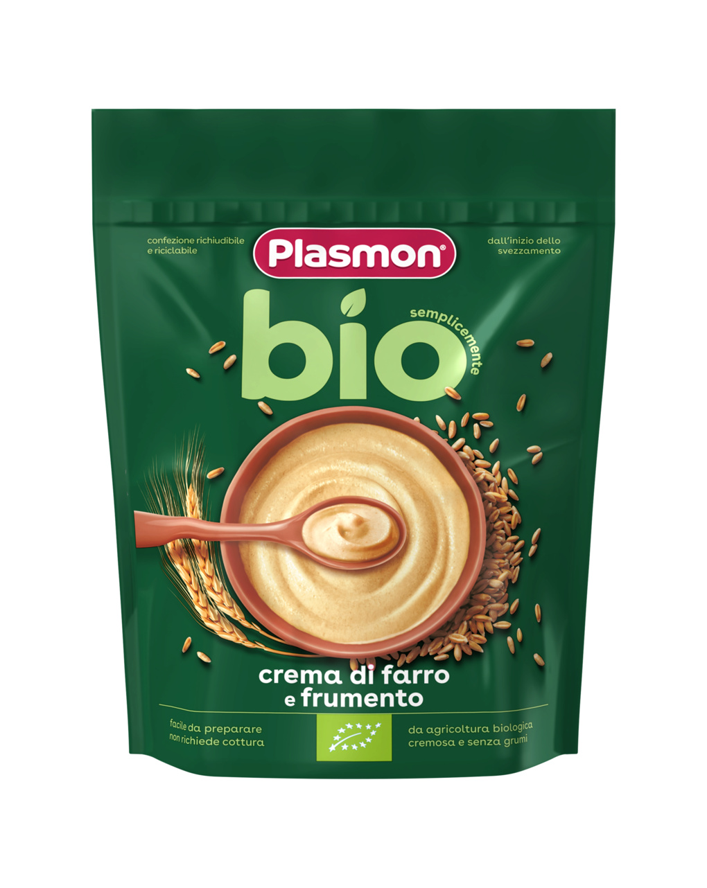 Crema di cereali bio farro e grano 200gr - plasmon