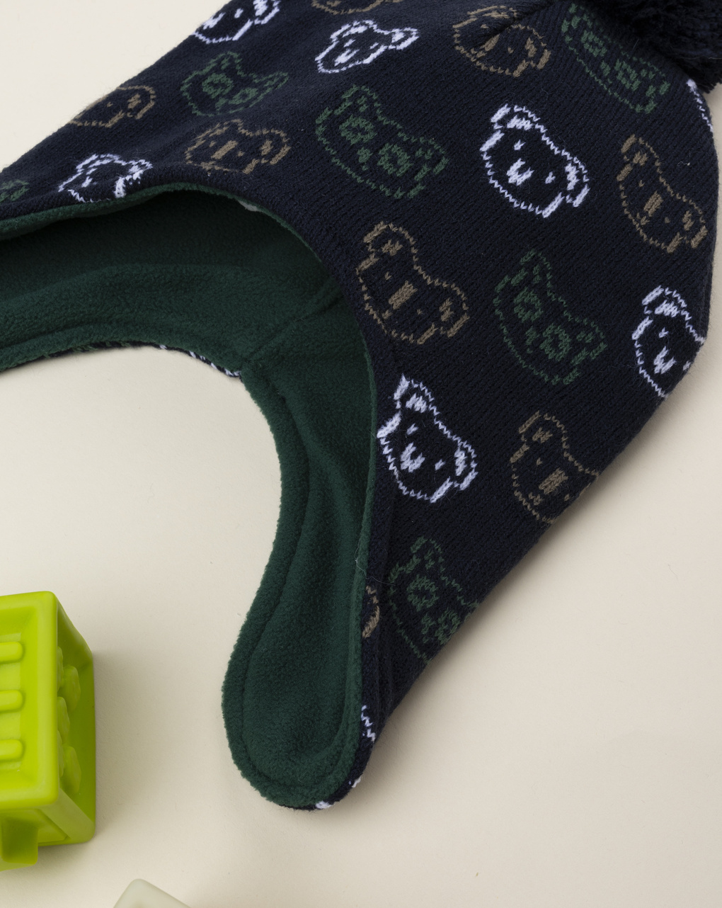 Cappello peruviano bimbo blu animali