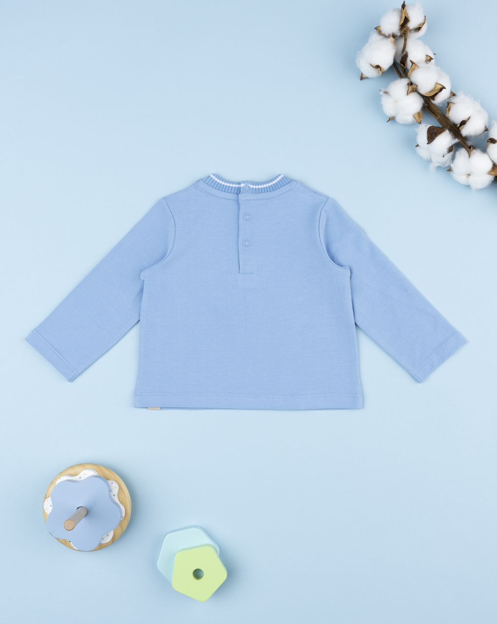 Maglia bimbo azzurra "little me"
