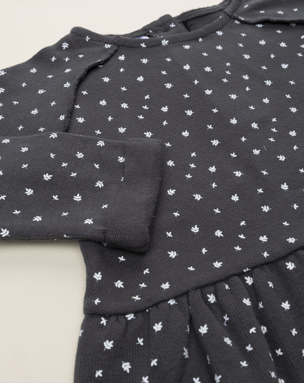 T-shirt bimba grigio allover