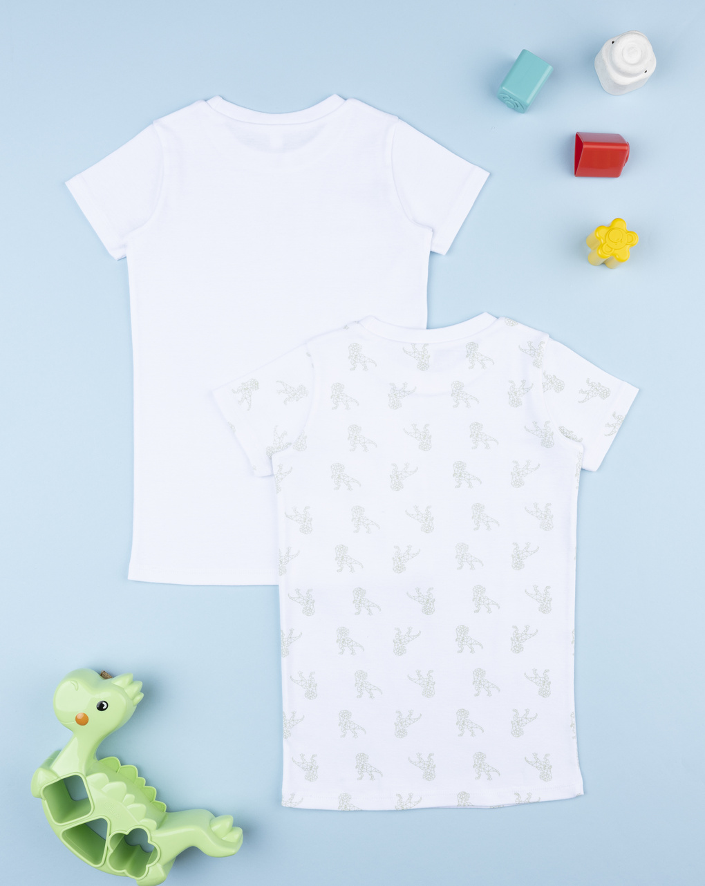 Pack 2 t-shirt bimbo dino