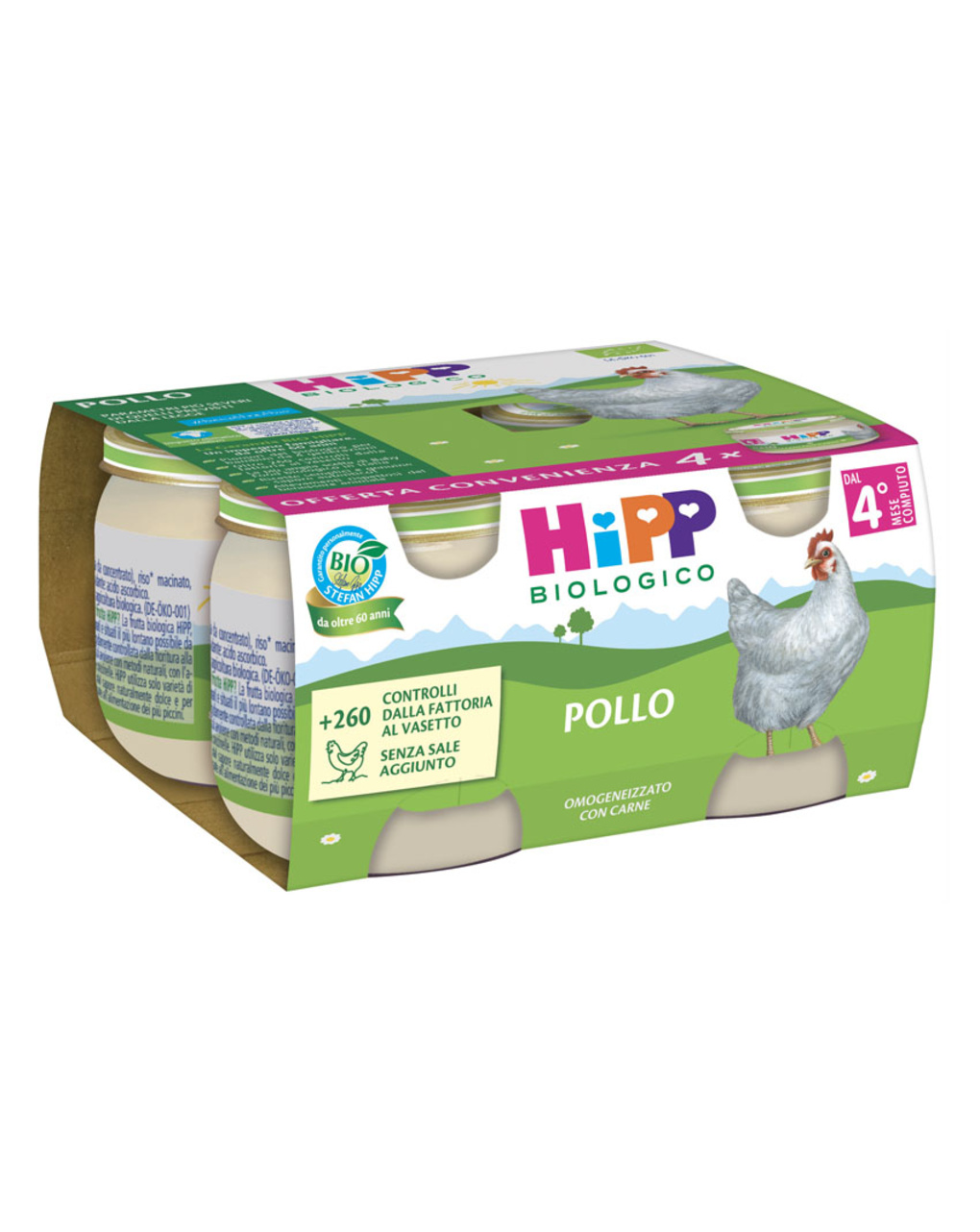 Omogeneizzato pollo 4x80g - hipp