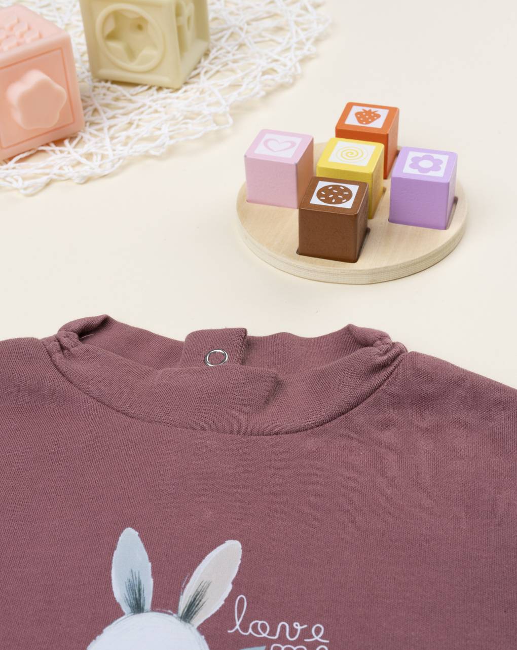 Lupetto bimba rosa stampato