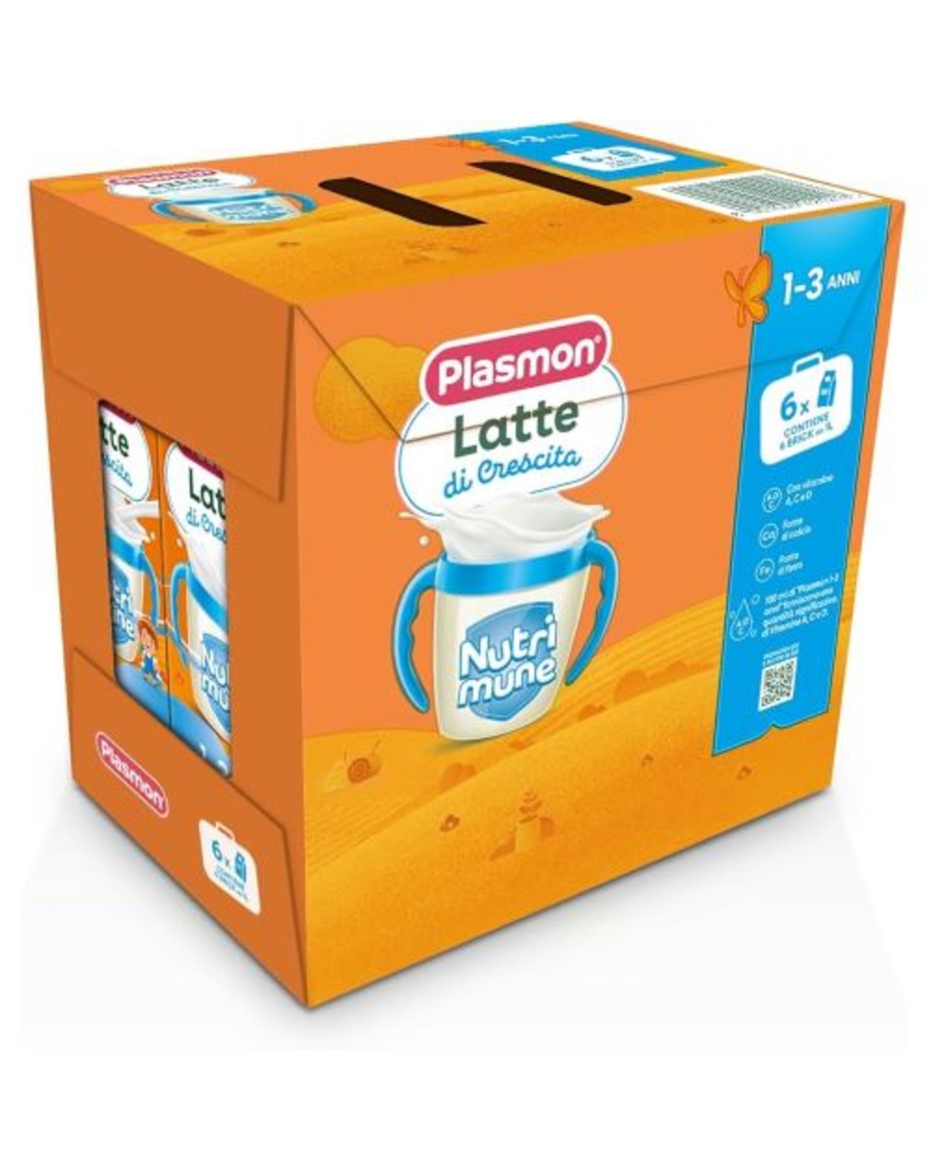Latte di crescita nutri-mune 12-36 mesi 6x1000ml - plasmon