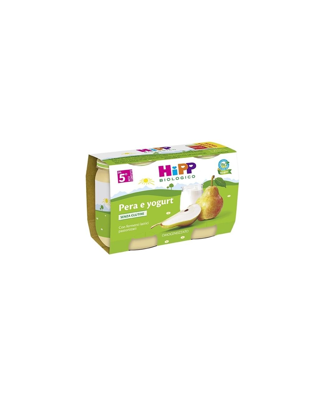 Merenda pera e yogurt 2x125g - hipp