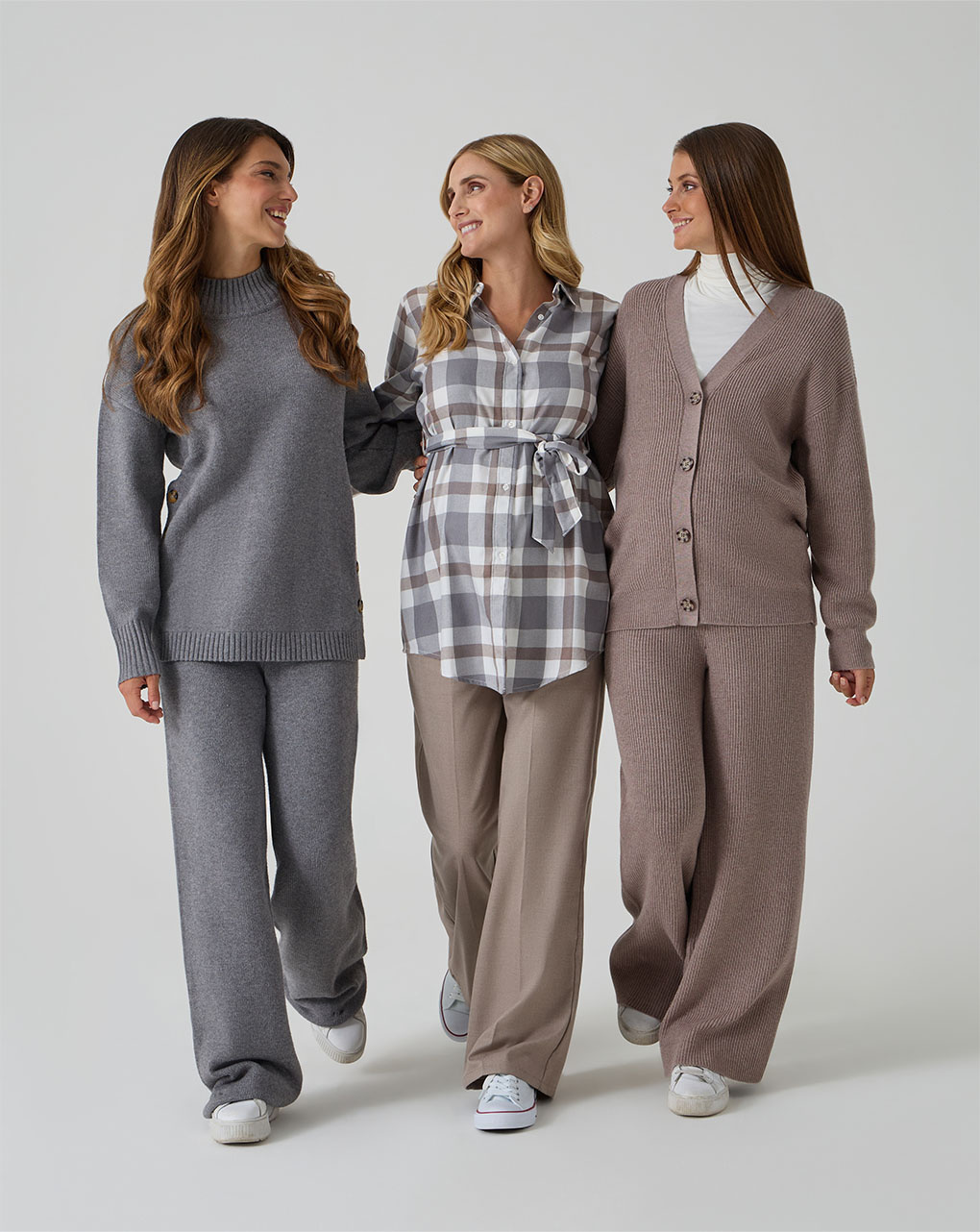 Cardigan tricot marrone