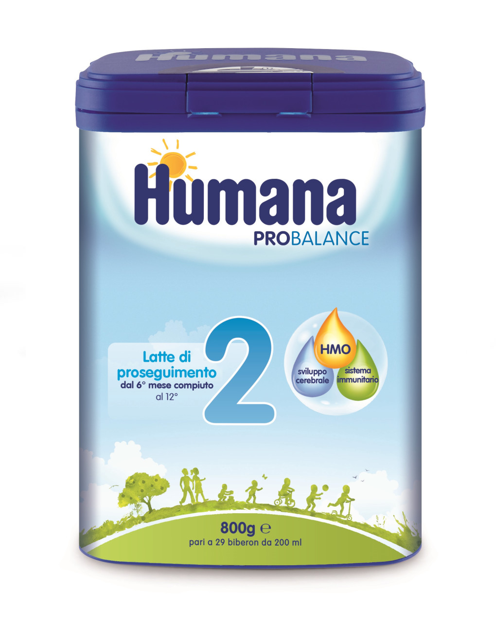 Latte in polvere 2 polvere 800 gr - humana