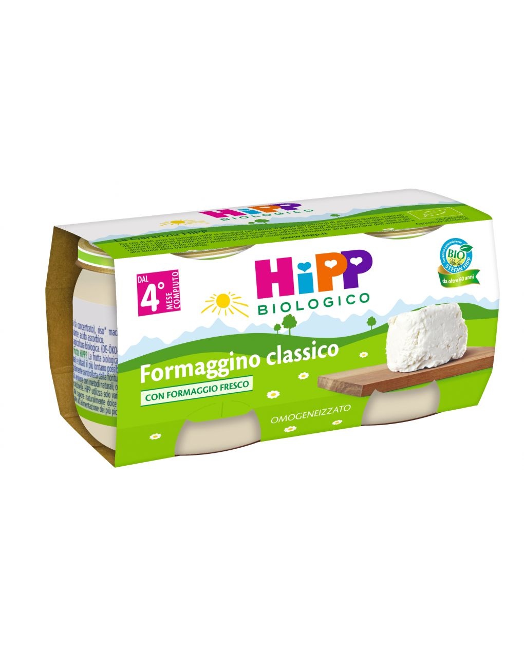Omogeneizzato formaggino classico 2x80g - hipp