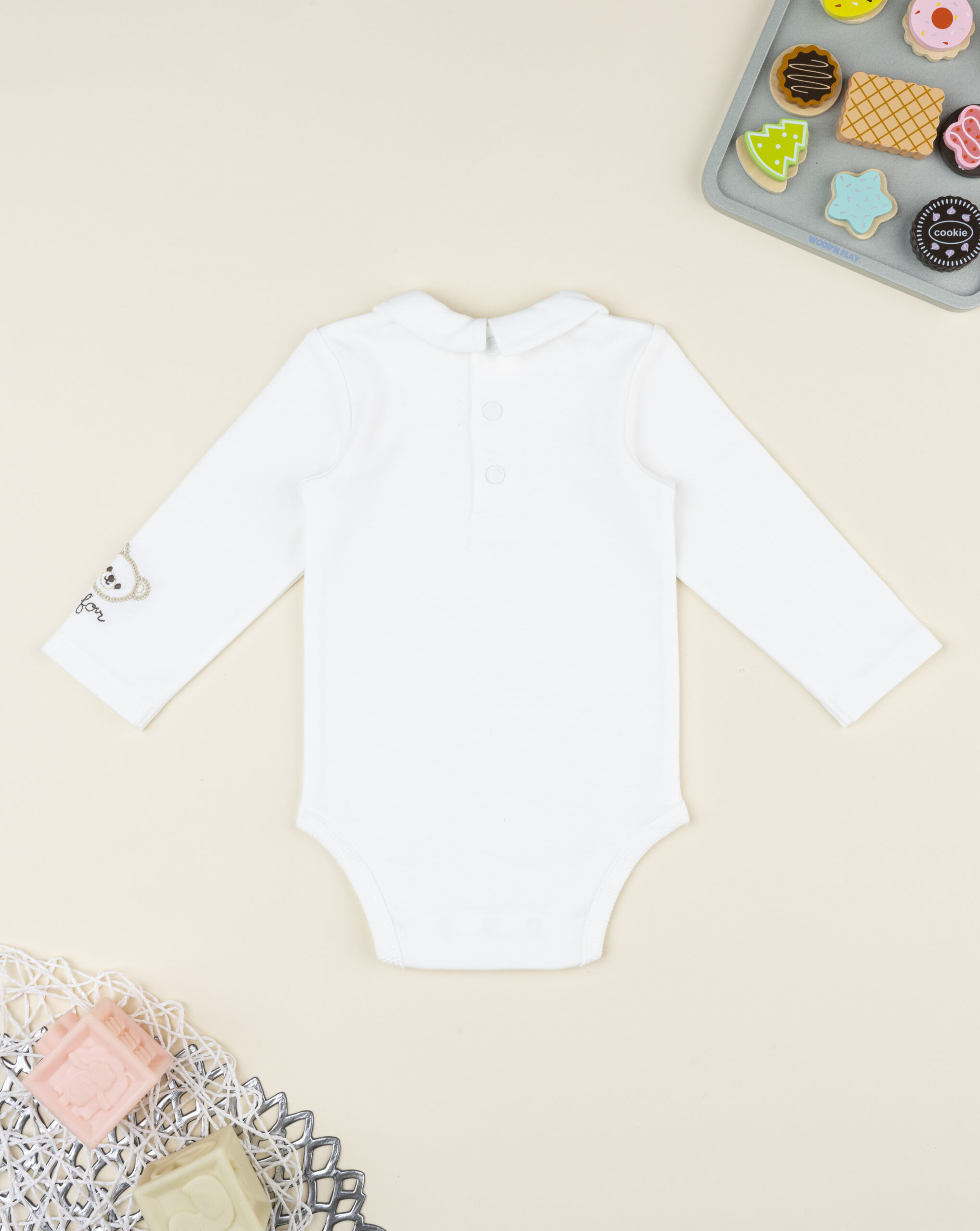 Body bimbo bianco ricamo