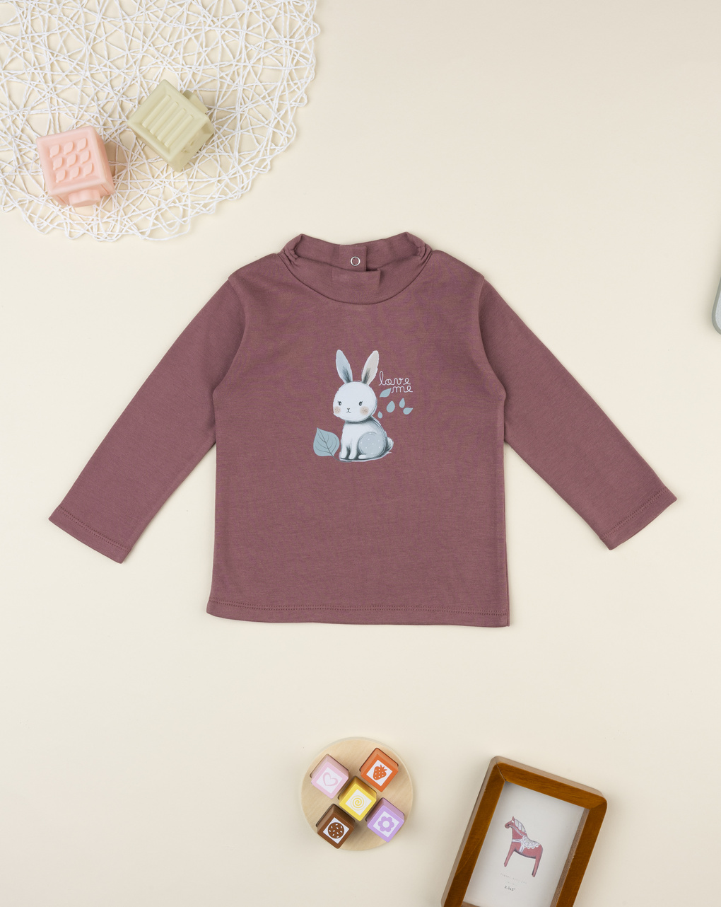 Lupetto bimba rosa stampato