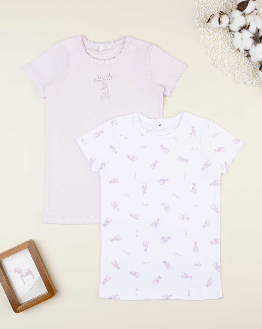 Pack 2 t-shirt bimba ballo