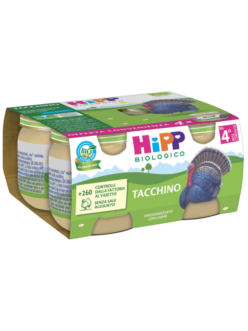 Omogeneizzato tacchino 4x80g - hipp