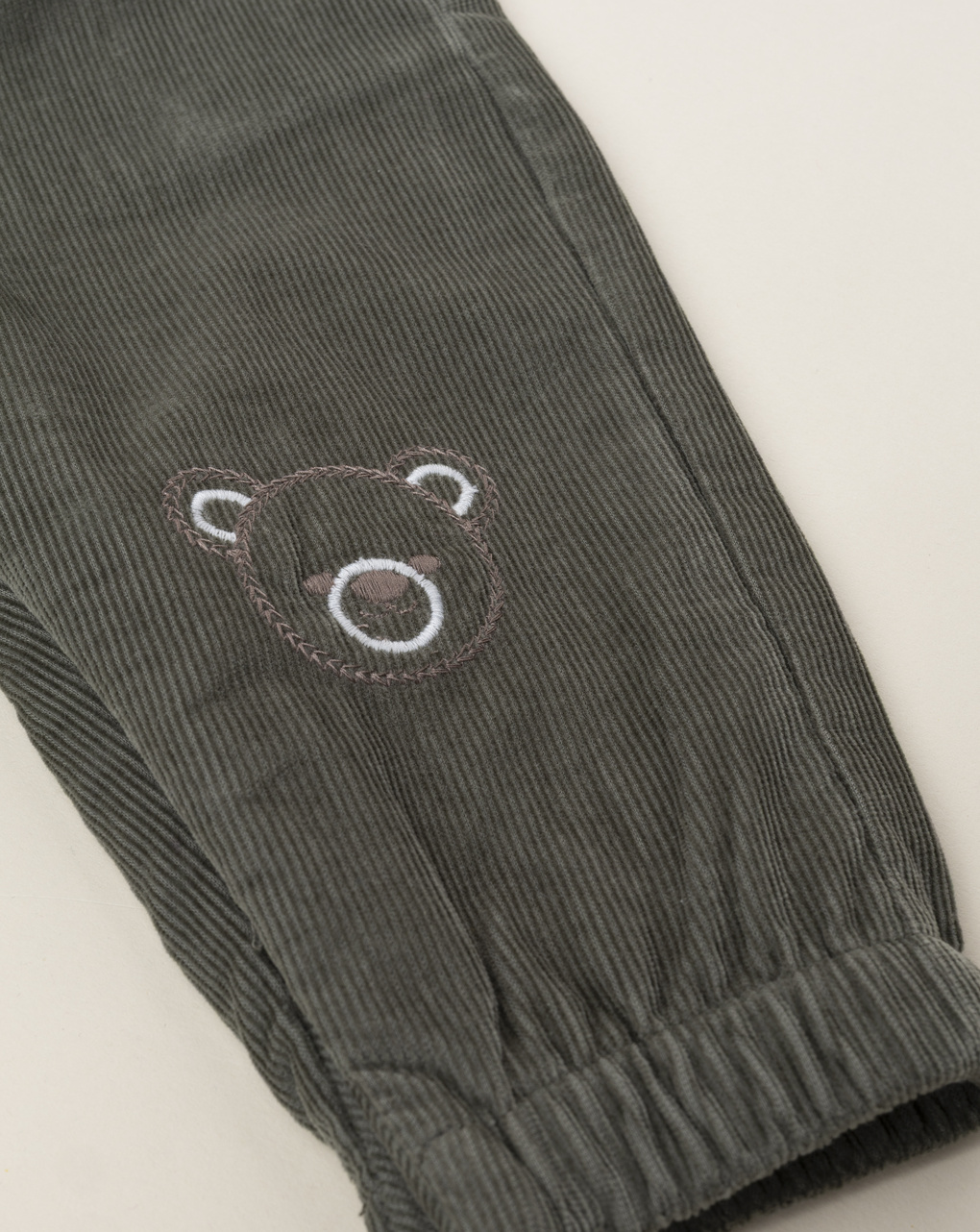 Pantaloni bimbo velluto verde