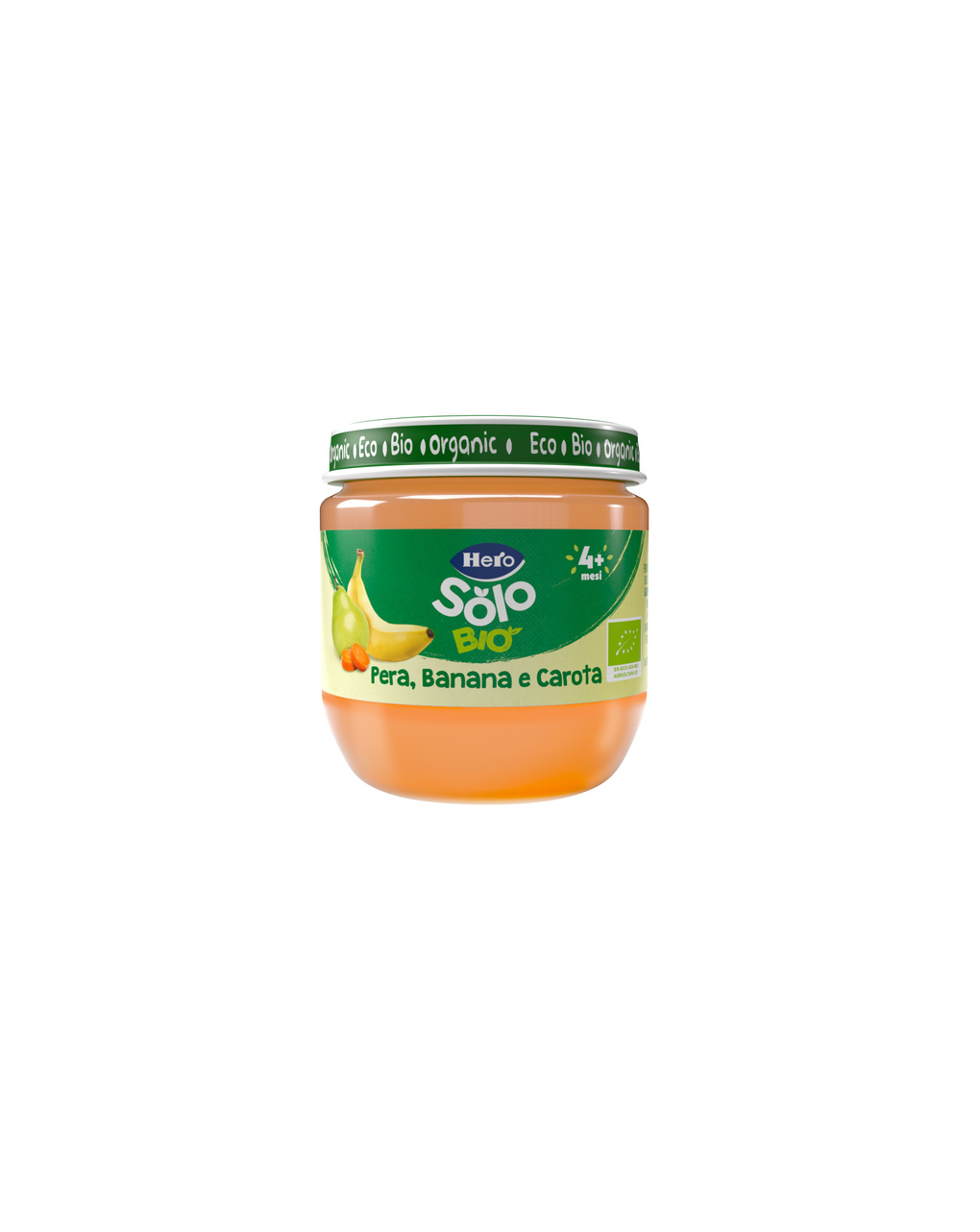 Omogeneizzato pera banana carota 120g - hero solo