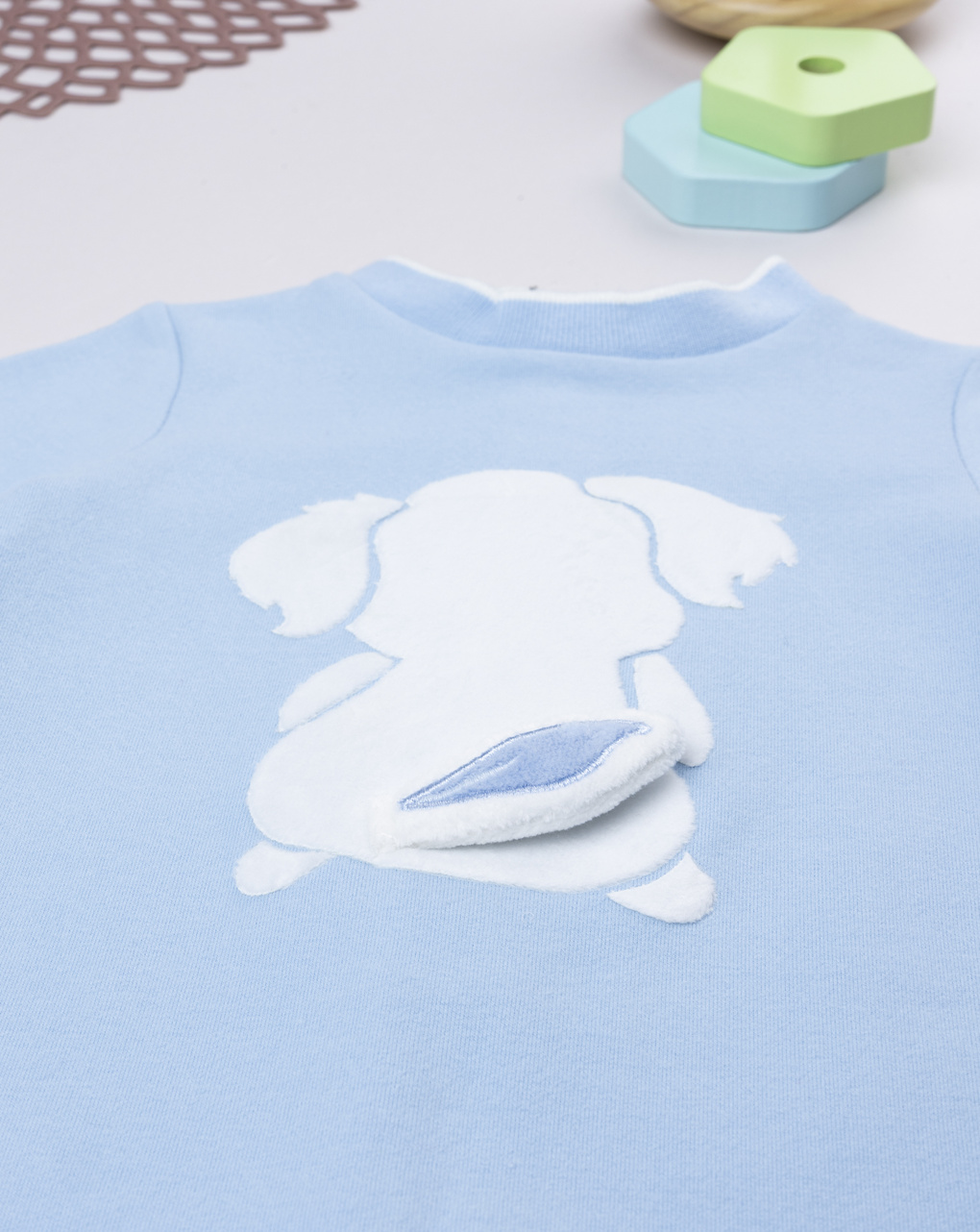 Tutina bimbo azzurra cagnolino