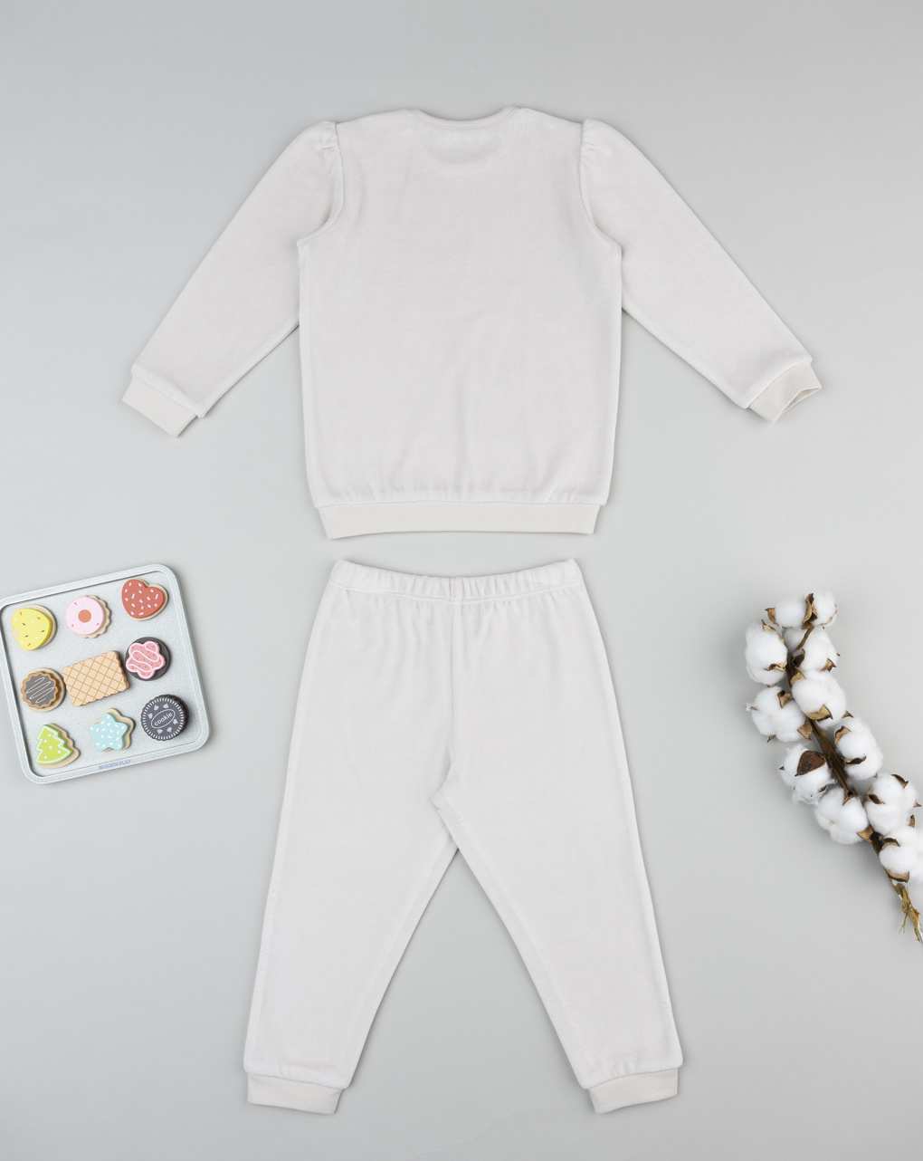 Pigiama bimba beige volpi