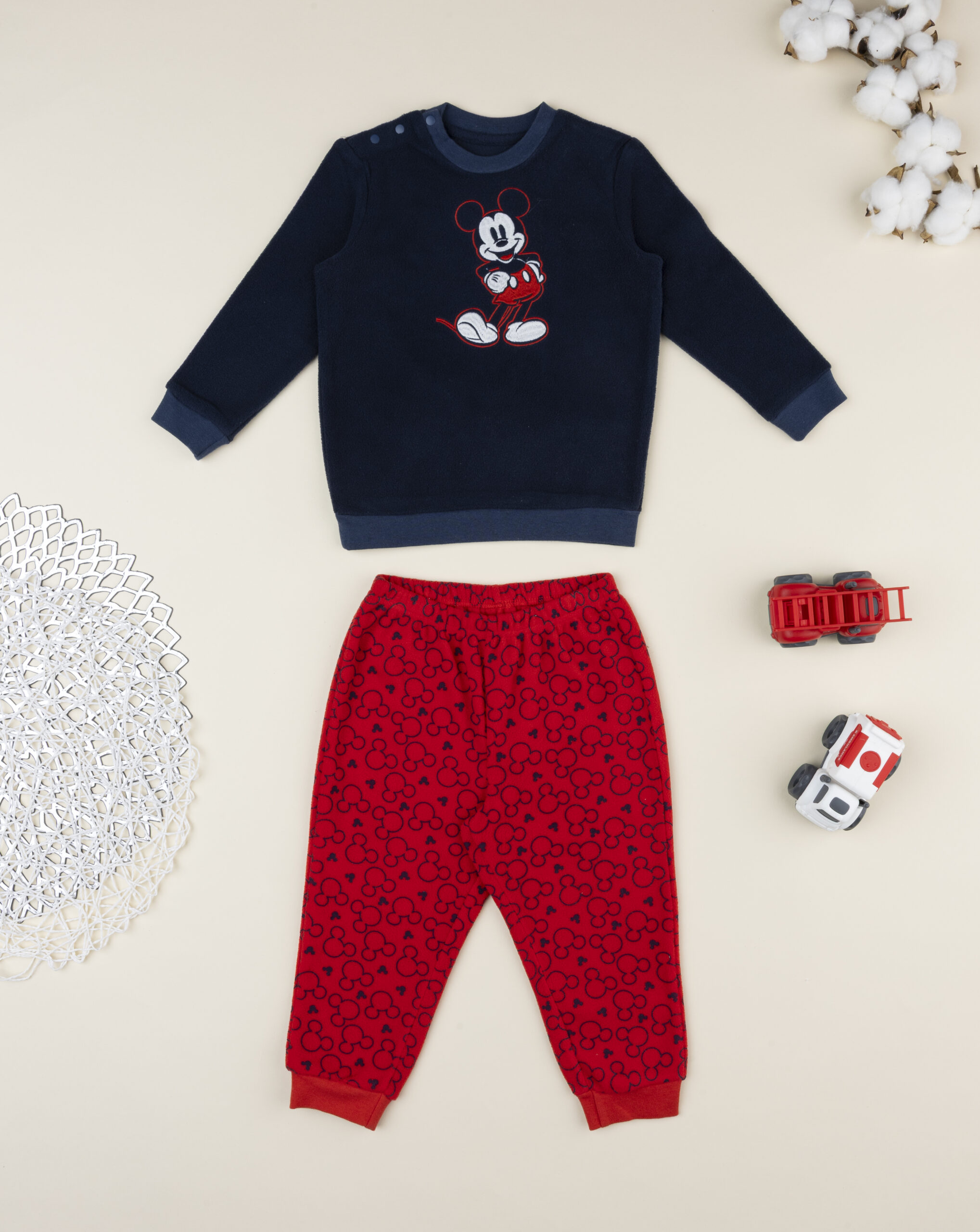 Pigiama bimbo blu/rosso mickey mouse