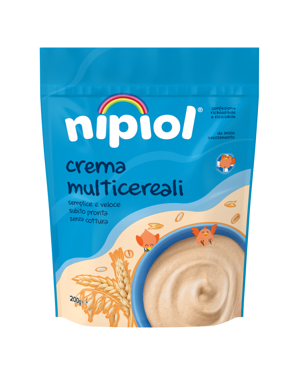 Crema multicereali 200 gr - nipiol