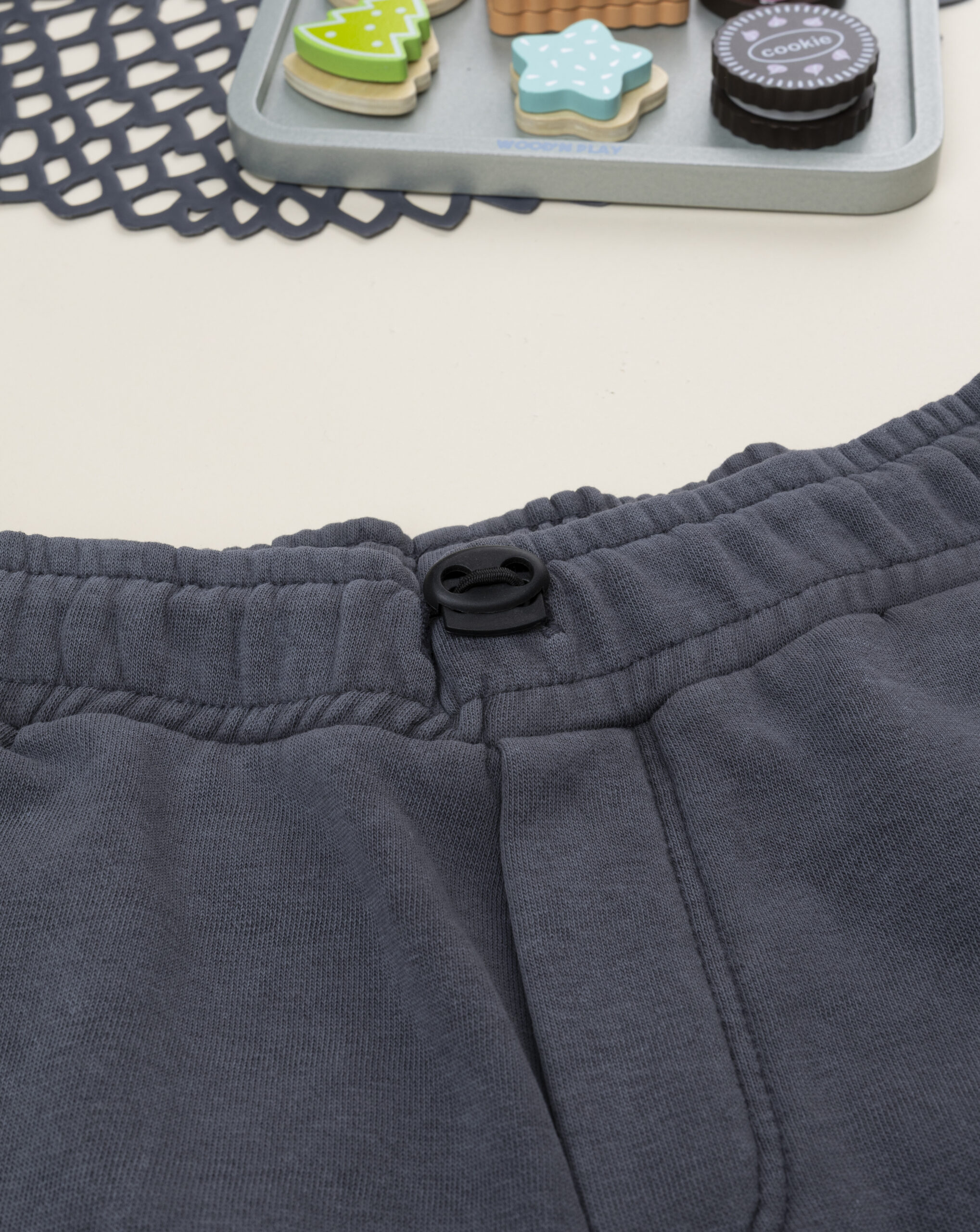 Pantalone bimbo grigio scuro tascone