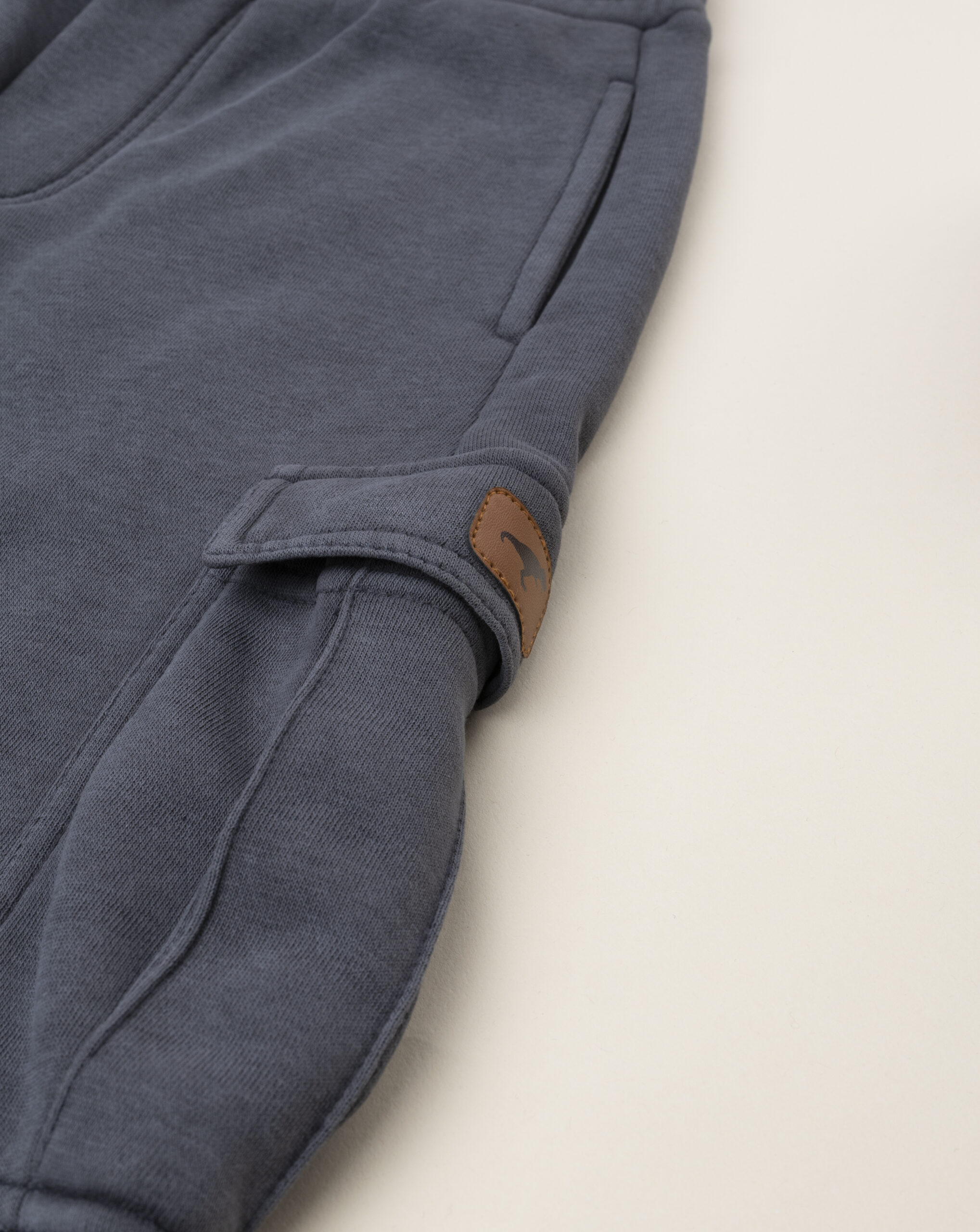 Pantalone bimbo grigio scuro tascone