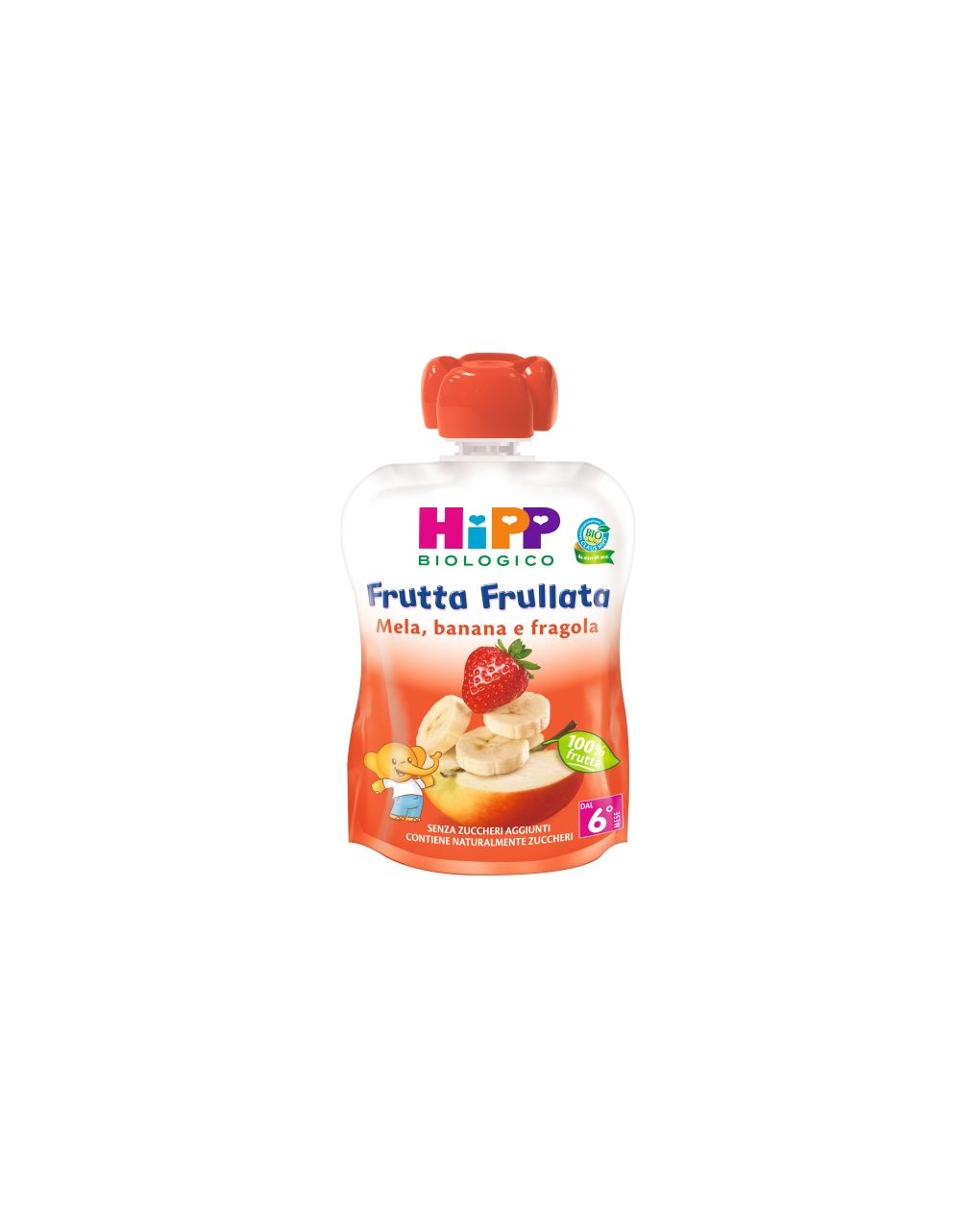 Frutta frullata mela, banana e fragola 90g - hipp