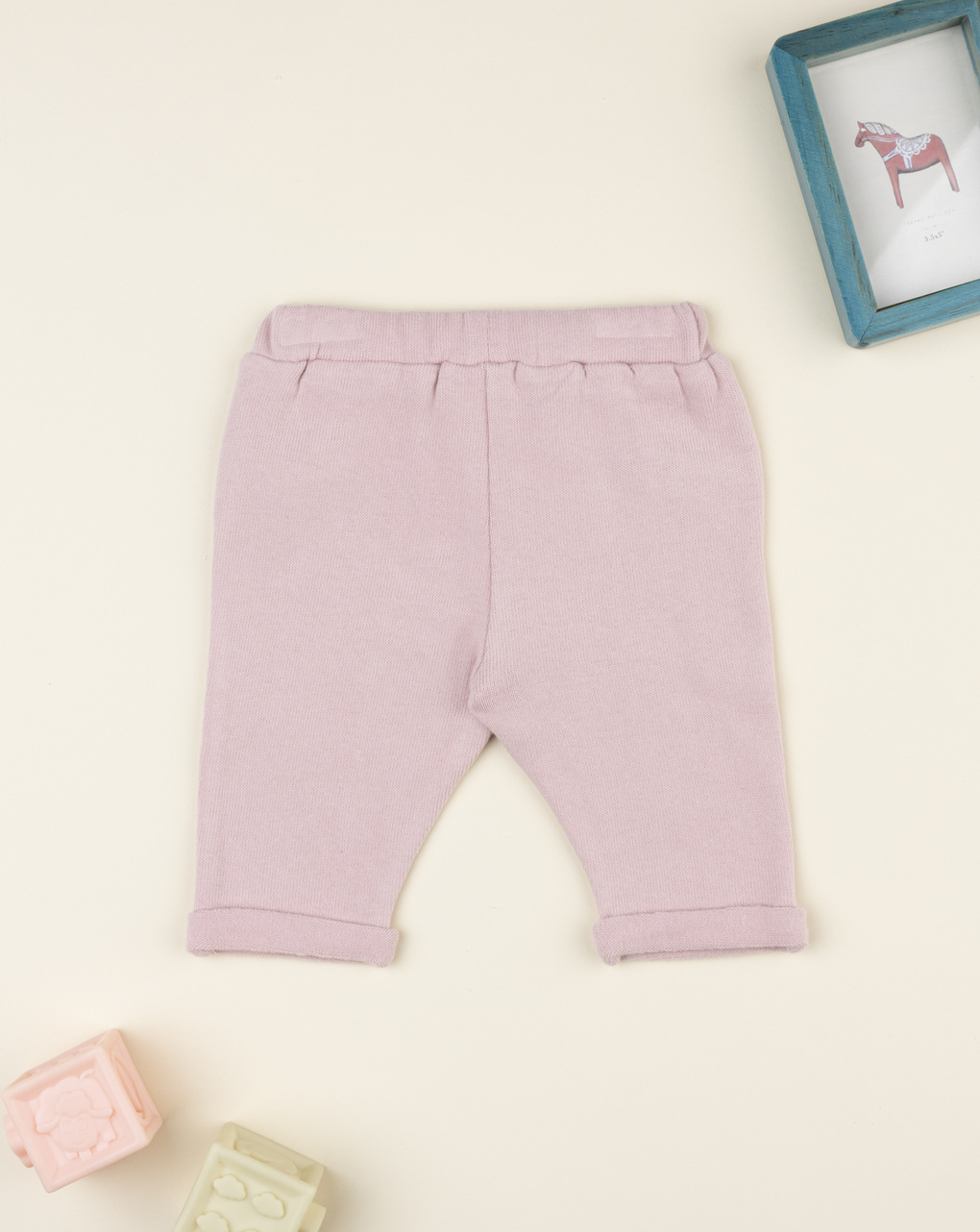 Pantalone bimba rosa maglina tagliata