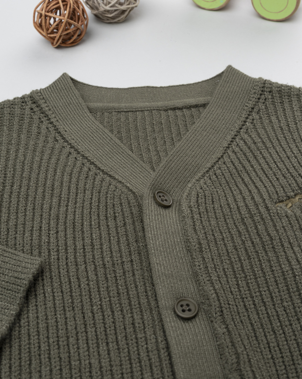 Cardigan bimbo verde