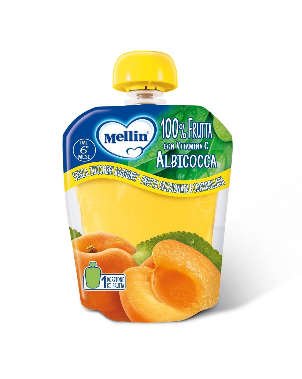 Pouch albicocca 90g - mellin
