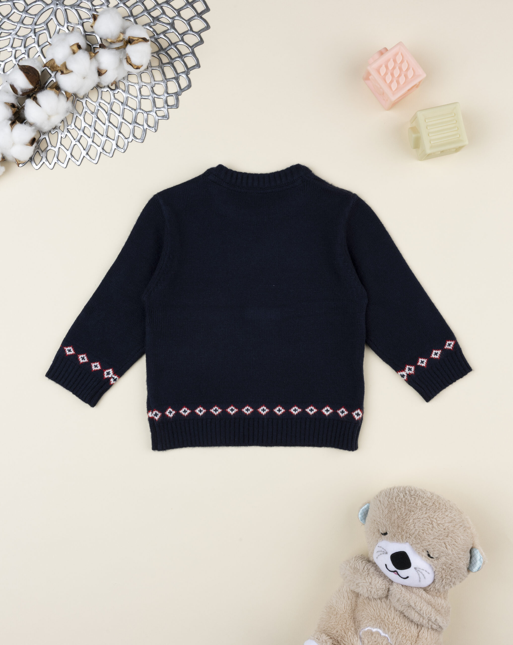 Maglia bimbo blu teddy