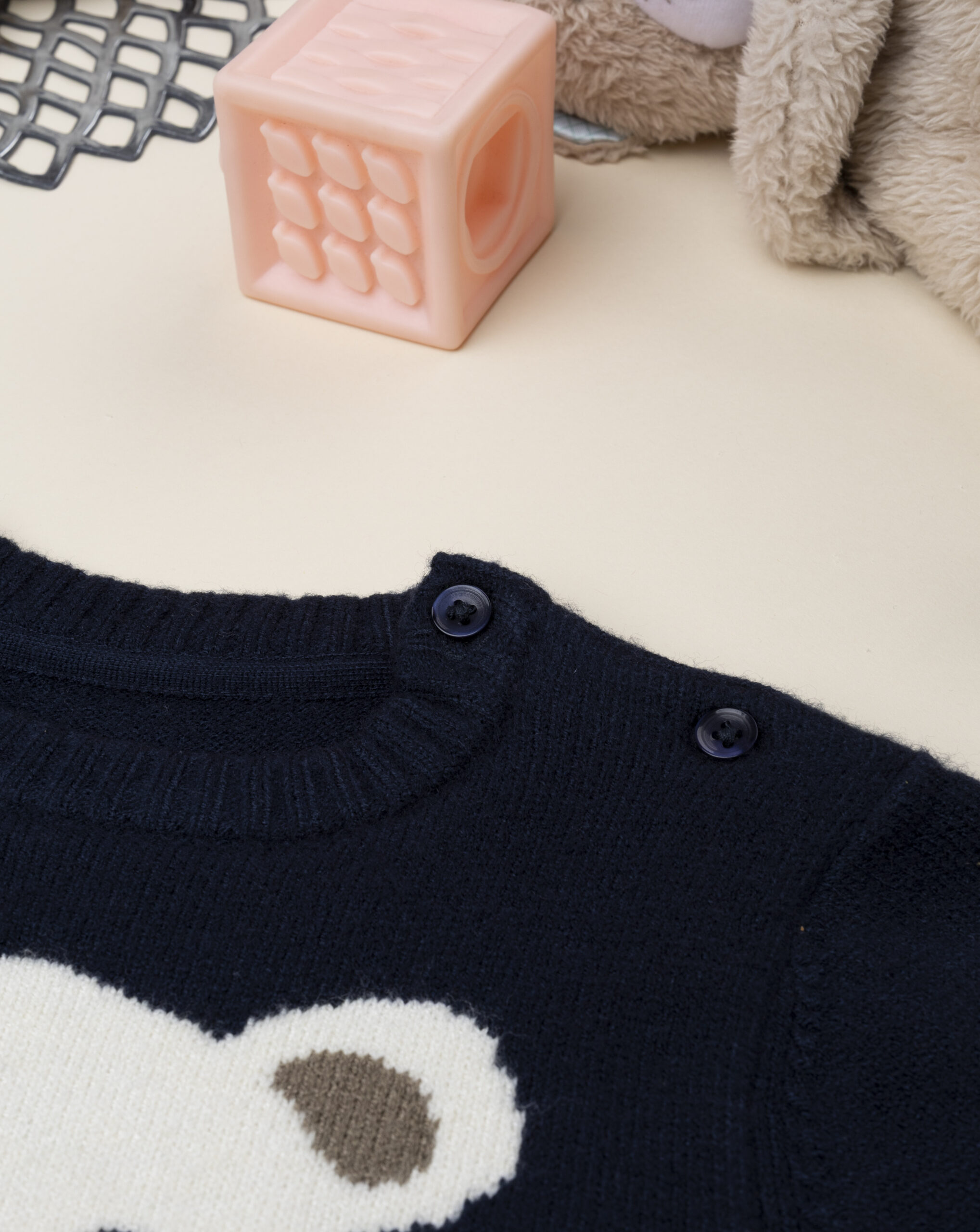 Maglia bimbo blu teddy
