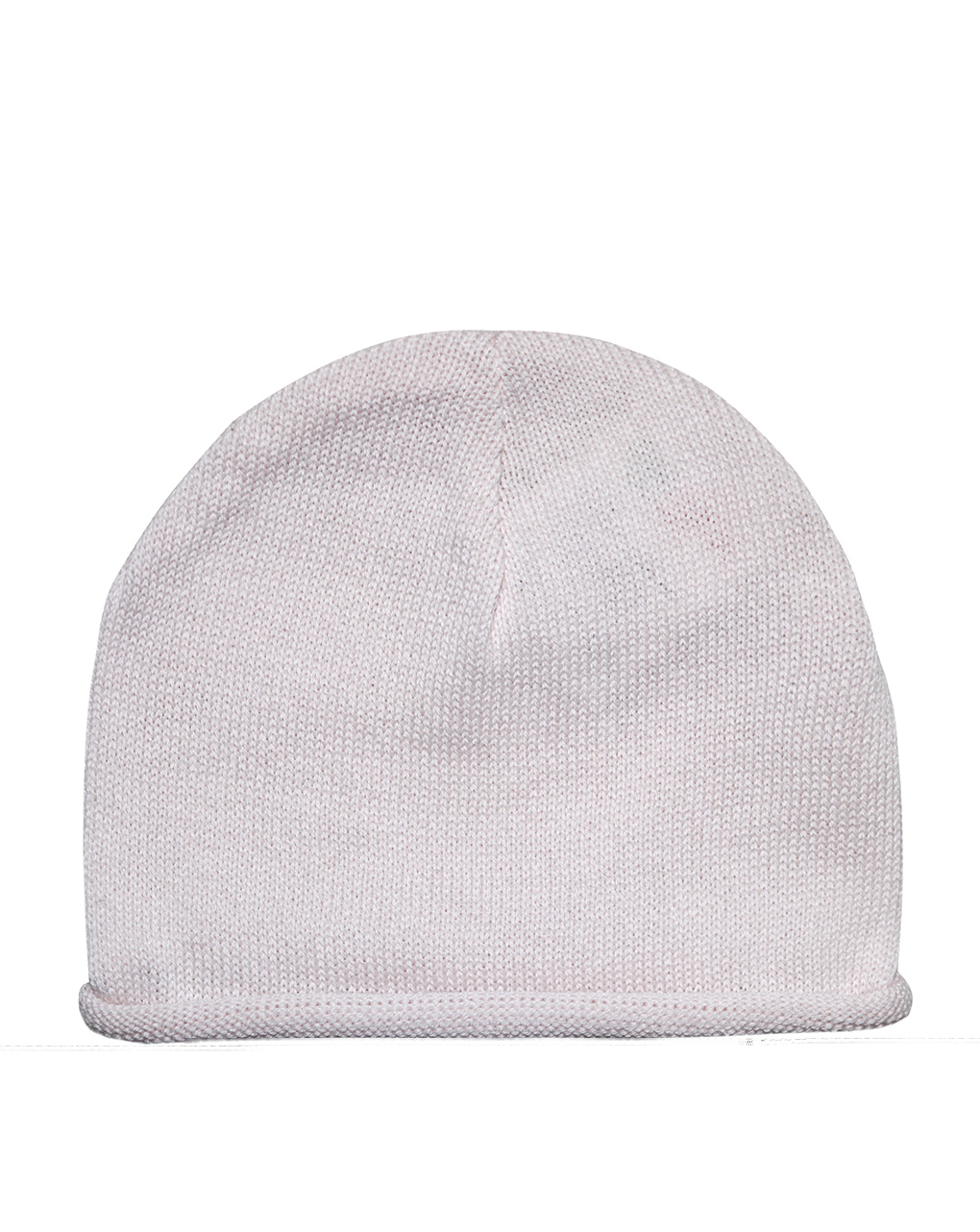 Berretto neonata in cotone rosa