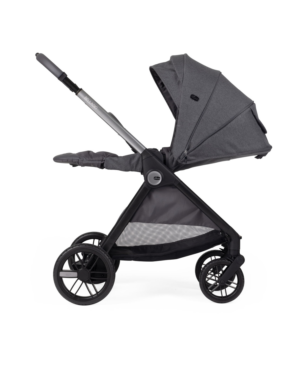 Passeggino bellagio black satin - chicco
