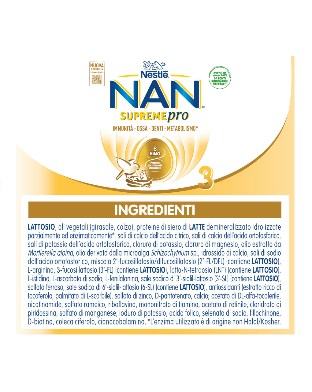 Latte in polvere nan supreme pro 3 | 800 gr - nestlé
