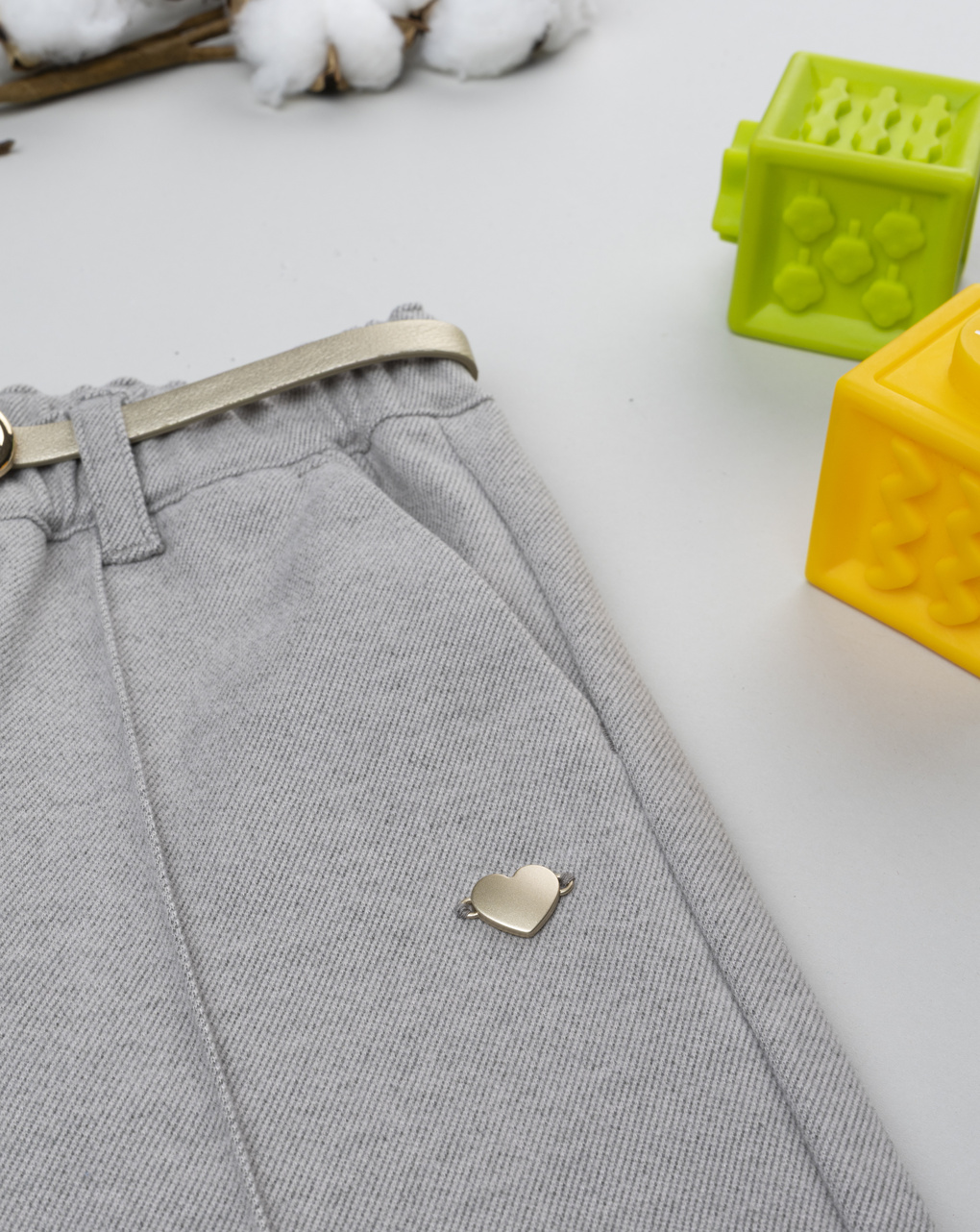 Pantalone bimba grigio