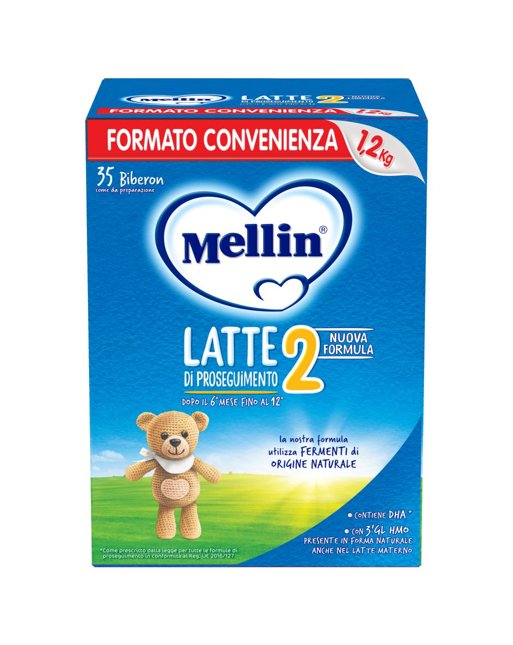 Latte mellin 2 polvere 1200g - mellin