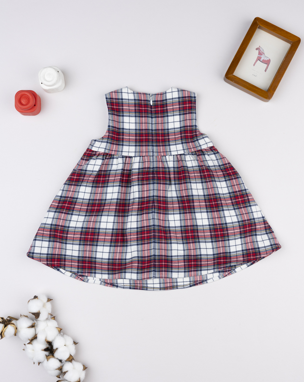 Abito bimba tartan