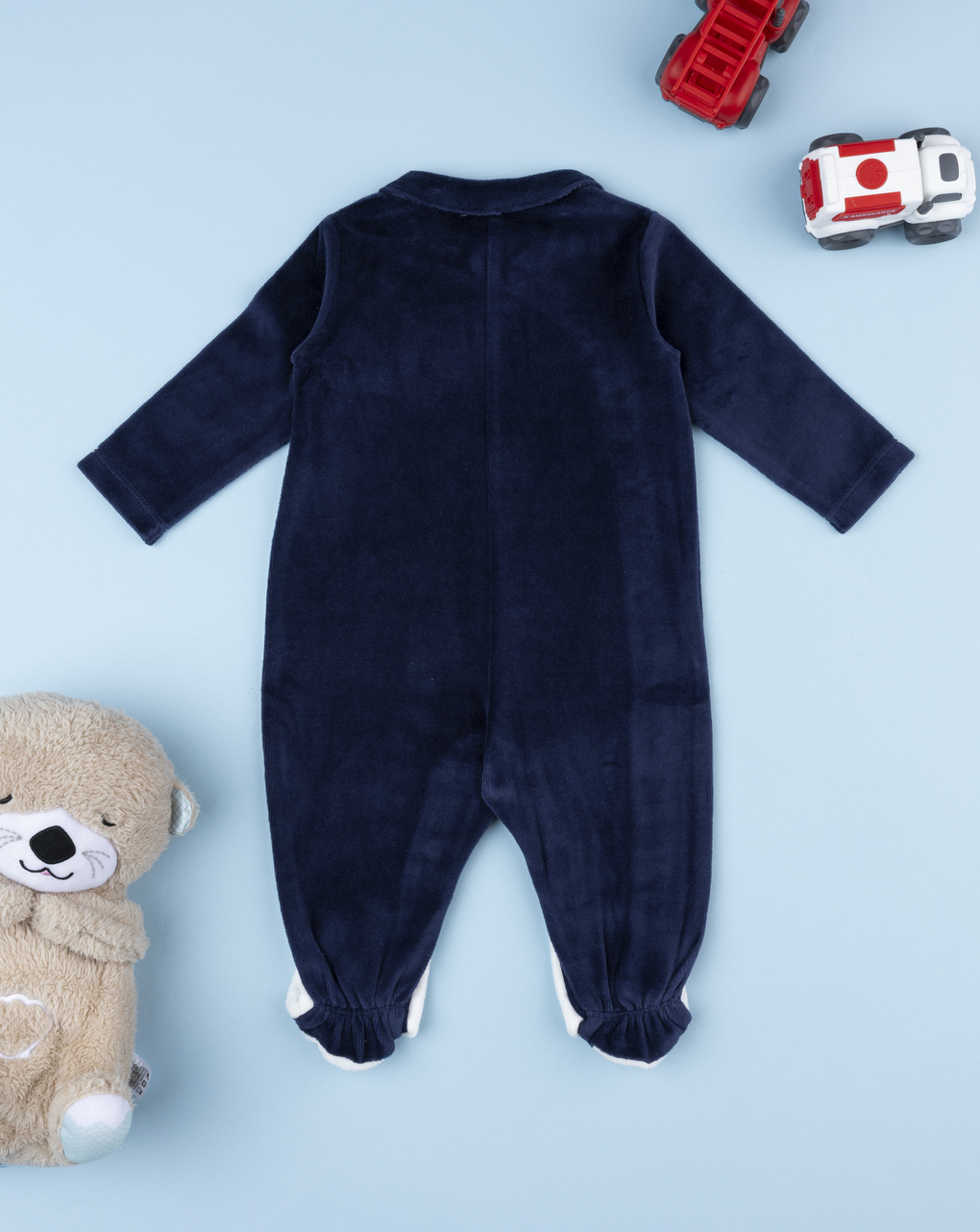 Tutina bimba bianco/blu cagnolino