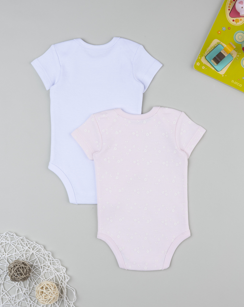 Pack 2 body bimba bianco/rosa