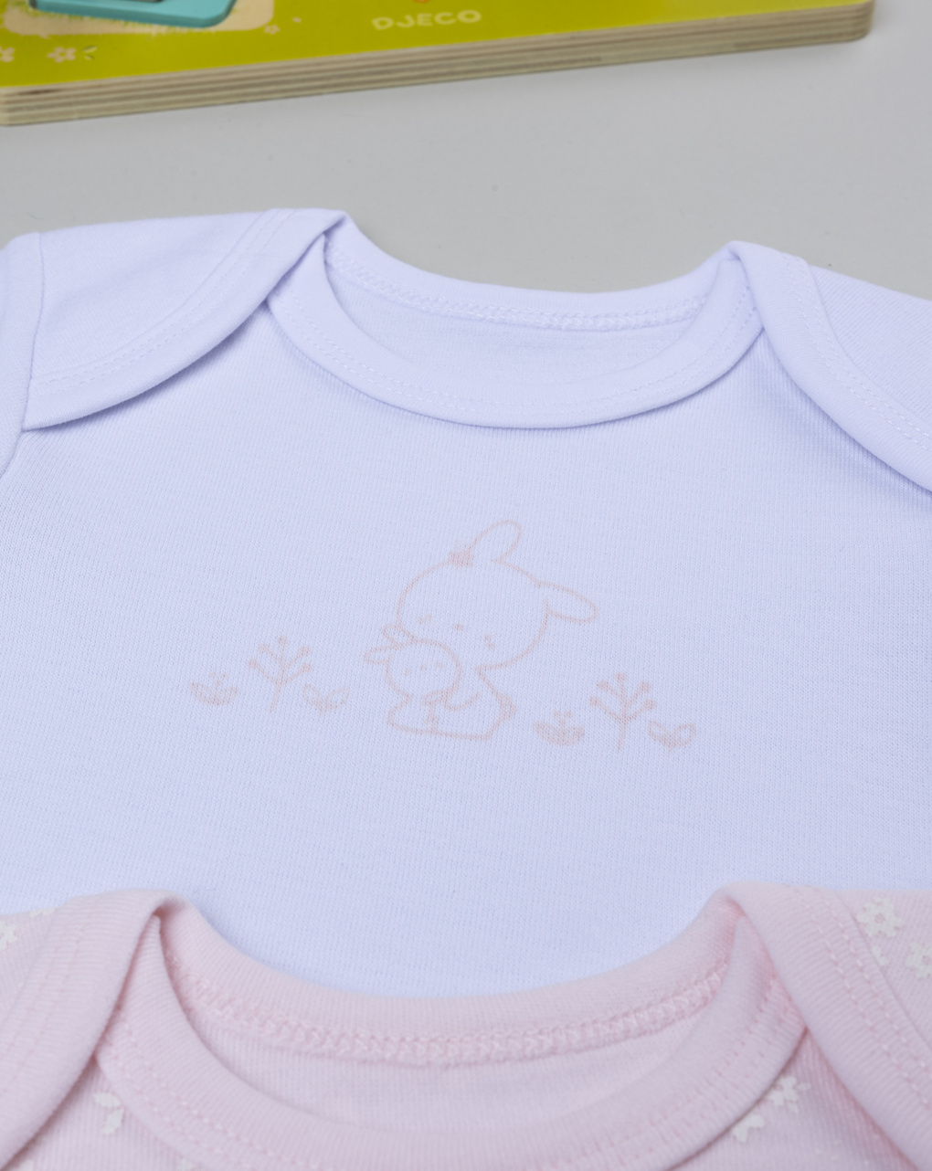 Pack 2 body bimba bianco/rosa