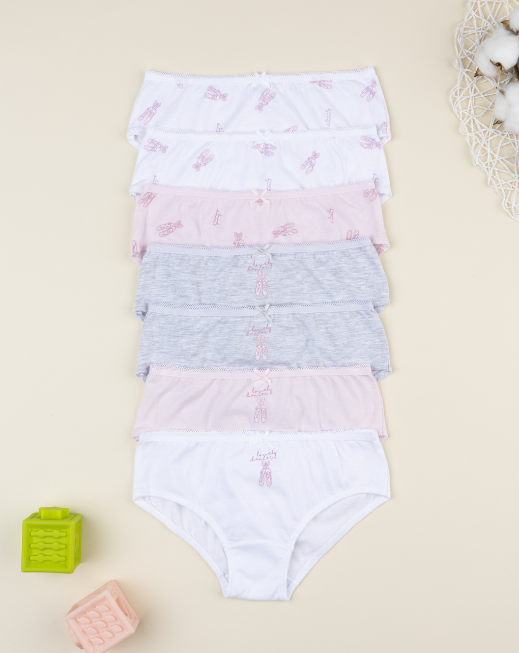 Pack 7 slip bimba danza
